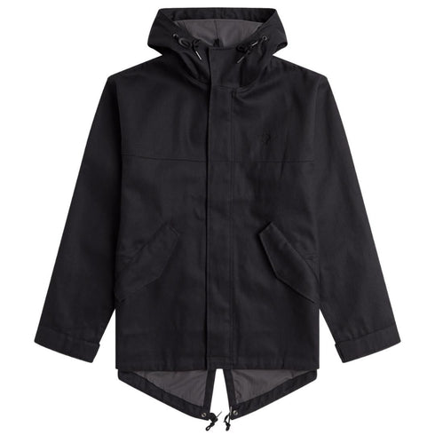 Fred Perry Heavy Twill Black Parka Jacket J1541 102